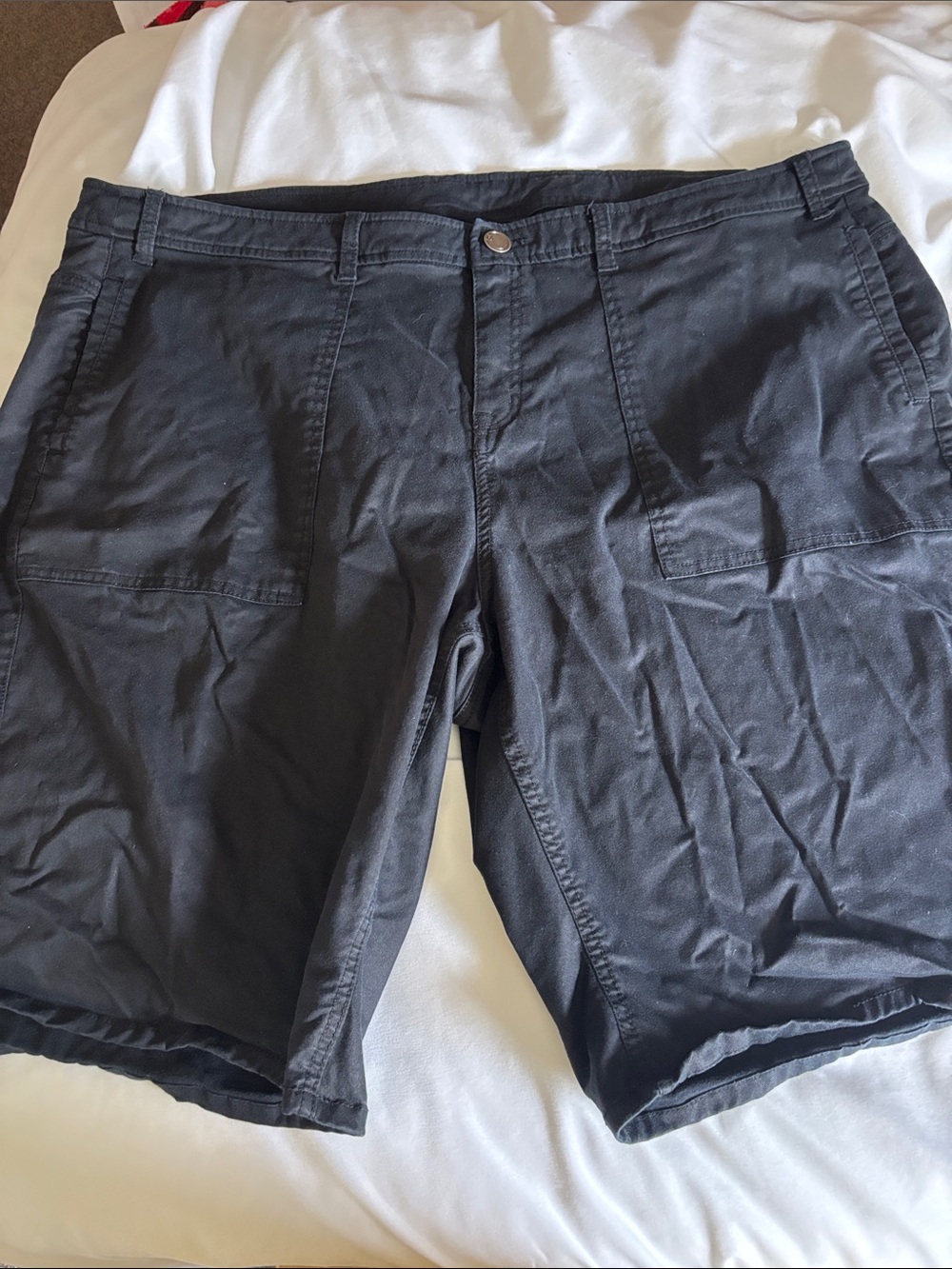 Lane Bryant women’s Black Flat-Front Casual Shorts